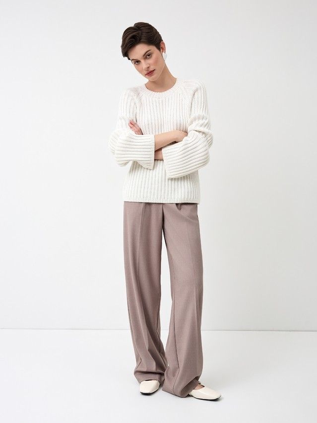 Джемпер женский CE LDK24117 24С-117СП, р.170-84, ecru - 1