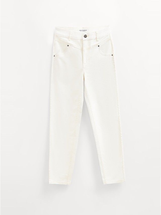 Брюки джинсовые женские CE CON-726, р.170-102, off white - 9