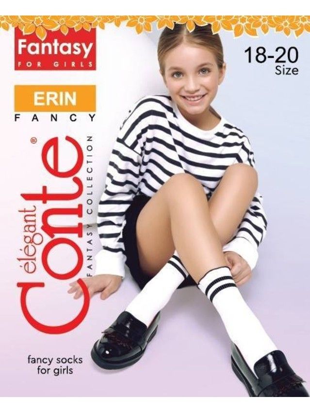 Носки для девочек нарядные CE ERIN, р.18-20, bianco - 4