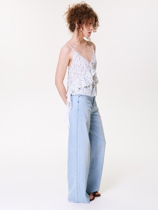 Блузка жен. C LBL 3473, р.170-84-90, white-flowers - 4