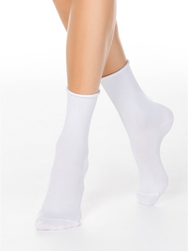 Носки женские хлопковые COMFORT (без резинки) 19С-101СП, р. 36-37, 000 белый - 1