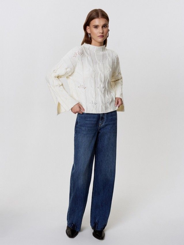 Джемпер женский CE LDK24134 24С-134СП, р.170-84, ecru - 4