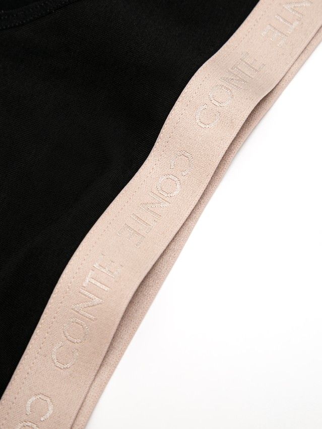 Трусы жен. CE PRINT DOTS LB 2545, р.90, black-beige - 3