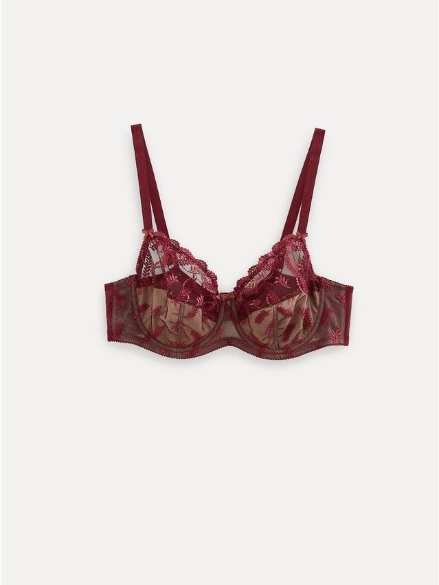 Бюстгальтер CE RENDEZVOUS RB6014, р.75D, бордо с телесным - 1