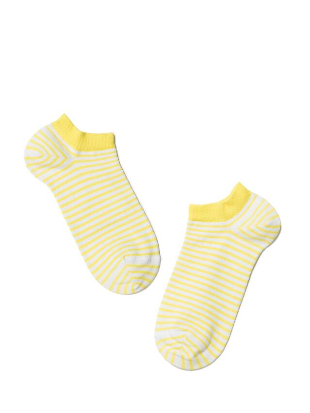 Носки хлопковые женские ACTIVE (ультракороткие) 15С-46СП, р. 36-37, белый-желтый, рис. 073 - 2