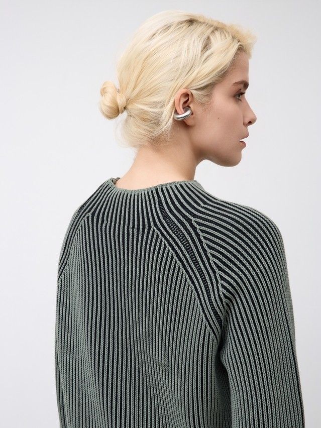 Джемпер женский CE LDK24121 24С-121СП, р.170-84, khaki-black - 3