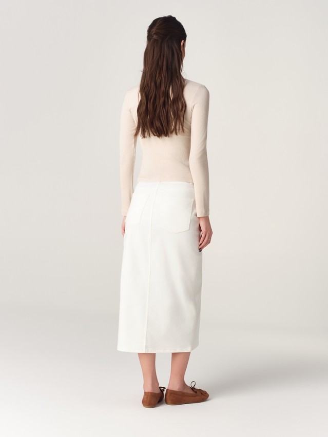 Юбка джинсовая жен. C CON-929, р.170-90, off white - 2