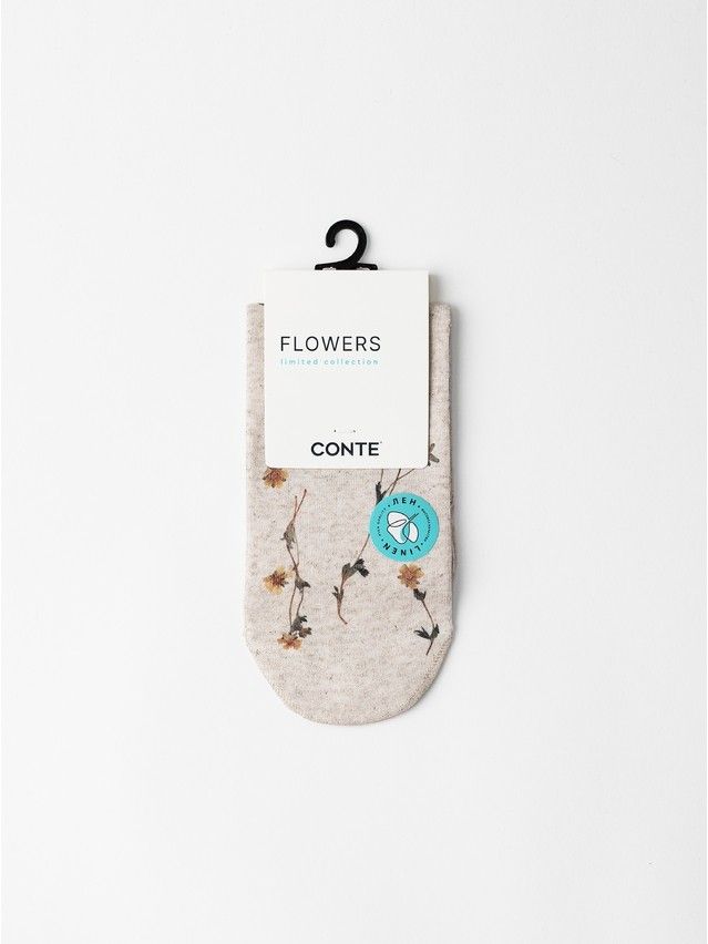 Носки женские C FLOWERS 20С-107/3СП, р.23-25, 1153 бежевый - 2