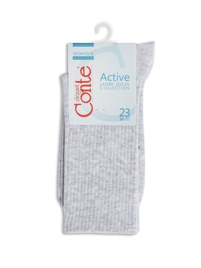 Носки женские хлопковые CE ACTIVE 20С-20СП, р.36-37, 000 светло-серый - 4