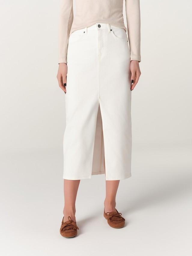 Юбка джинсовая жен. C CON-929, р.170-90, off white - 3