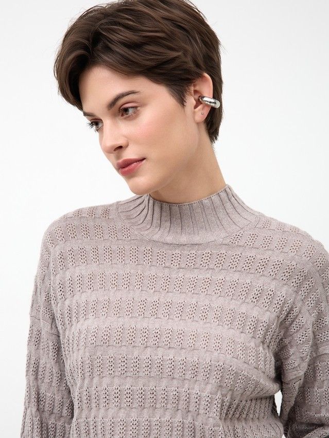 Джемпер женский CE LDK24105 24С-105СП, р.170-84, cappuccino melange - 4