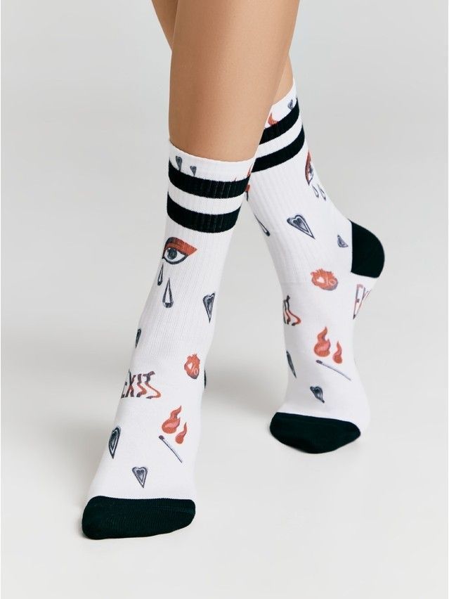 Носки женские хлопковые CE FANTASY 20С-12СП, р.23-25, 659 белый - 3