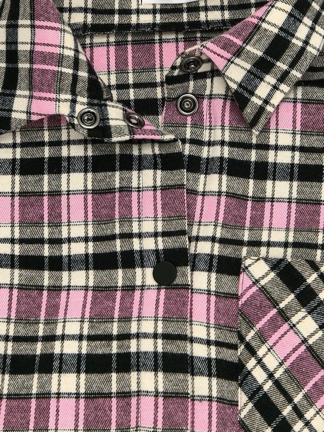 Рубашка женская C LRU 3504, р.170-84-90, black-pink check - 9