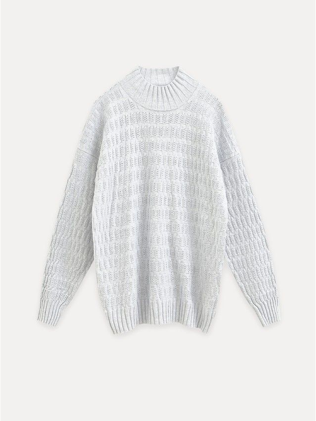 Джемпер женский CE LDK24105 24С-105СП, р.170-84, light gray melange - 5