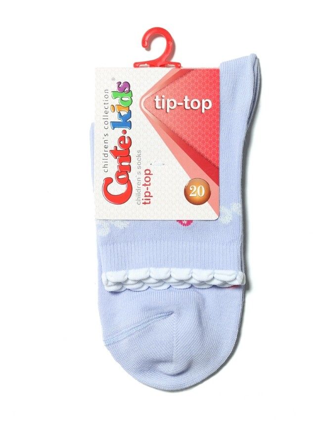Носки хлопковые детские TIP-TOP (стразы, люрекс) 7С-45СП, p. 20, бледно-фиолетовый, рис. 250 - 2