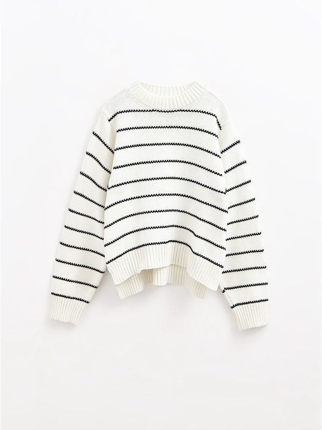 Джемпер женский CE LDK24114 24С-114СП, р.170-84, ecru-black - 8