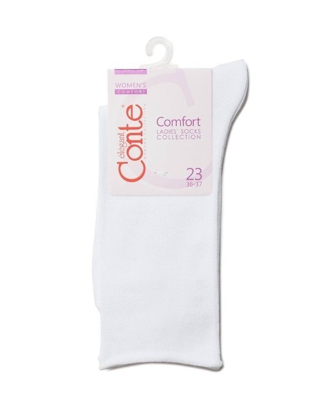 Носки женские хлопковые COMFORT (без резинки) 19С-101СП, р. 36-37, 000 белый - 2