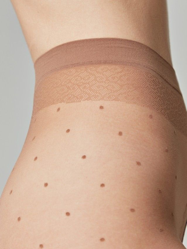 Колготки женские CE FANTASY DOTS, р.2, bronz - 3