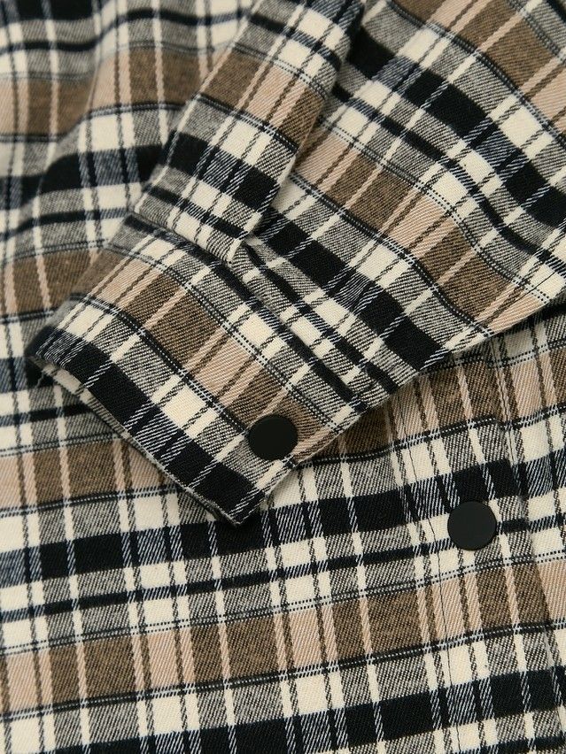 Рубашка женская C LRU 3323, р.170-84-90, black-beige check - 7