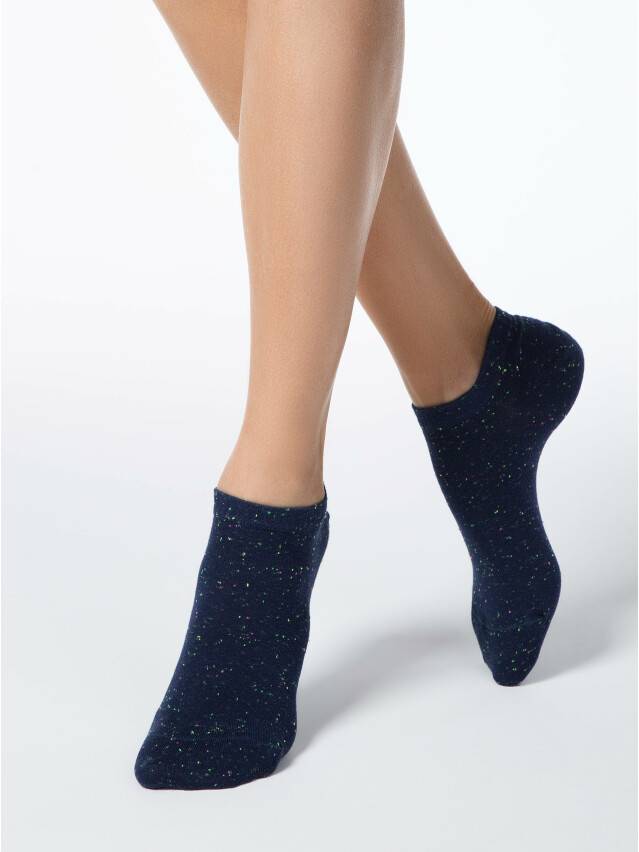 Носки хлопковые женские ACTIVE (ультракороткие, pixels) 16С-62СП, р. 36-37, темно-синий, рис. 085 - 1