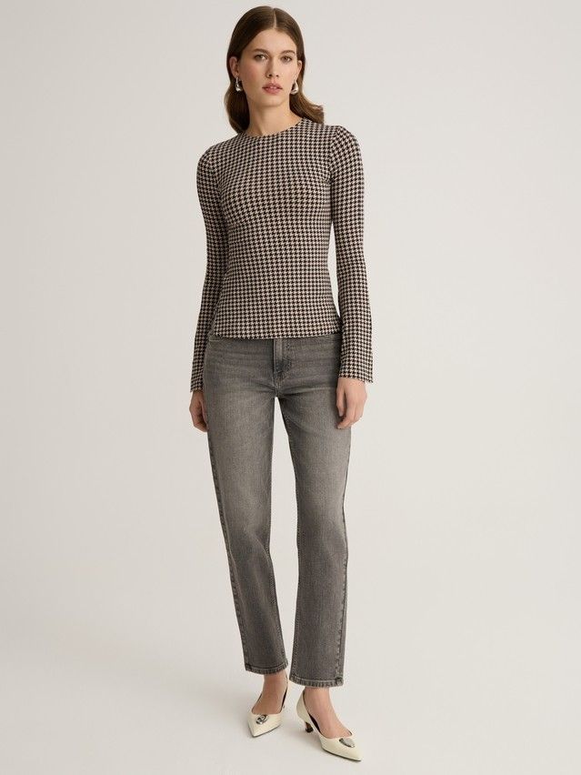 Джемпер женский CE LD 3147, р.170-92, beige-dogtooth - 2