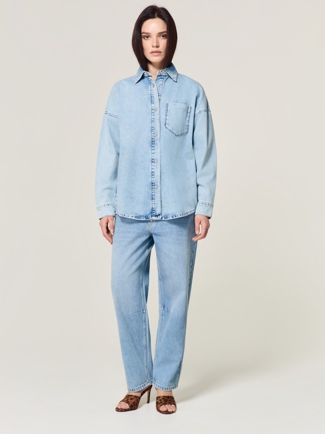 Ветровка джинсовая жен. C CON-925, р.170-84-90, light blue - 7