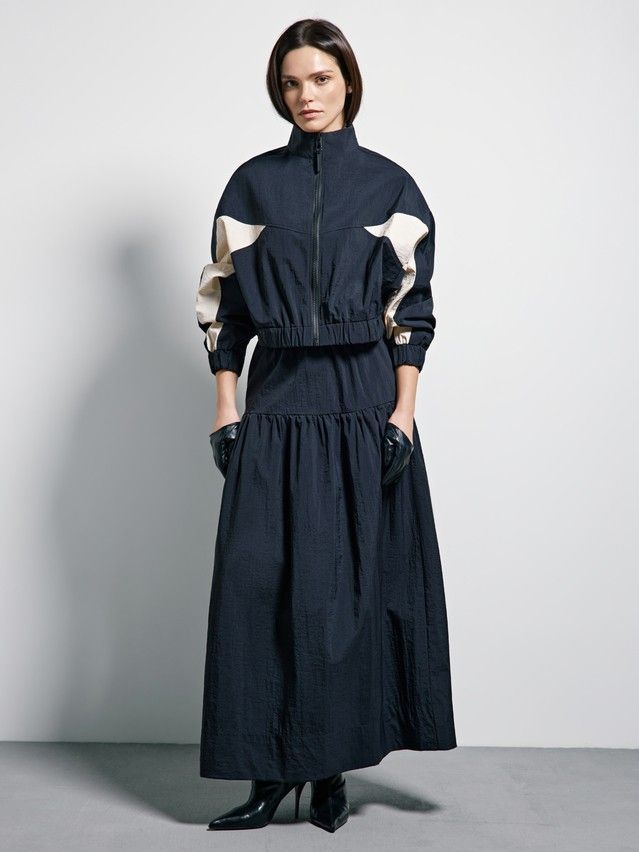 Жакет женский C LJ 3513, р.170-84-90, black-beige - 1