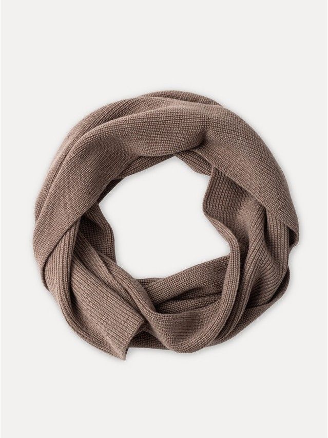 Шарф женский CE 24С-33СП, р.24*174, beige melange - 2