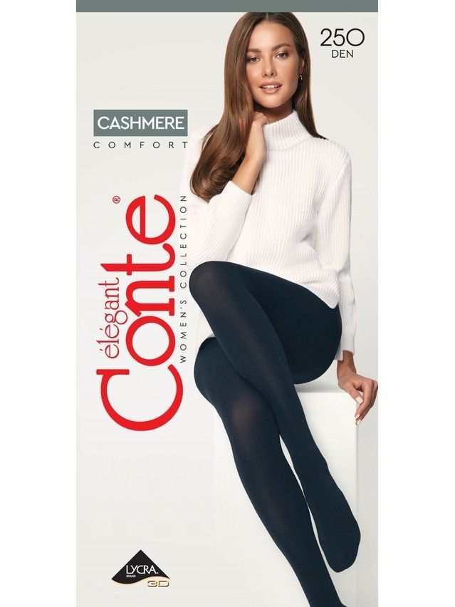 Колготки вискозные женские CASHMERE 250 14С-122СП, p. 2, grafit - 4
