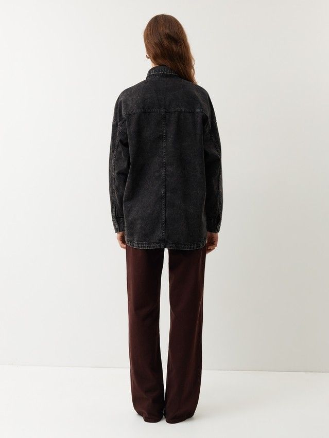 Ветровка джинсовая жен. C CON-984, р.170-84-90, washed black - 5