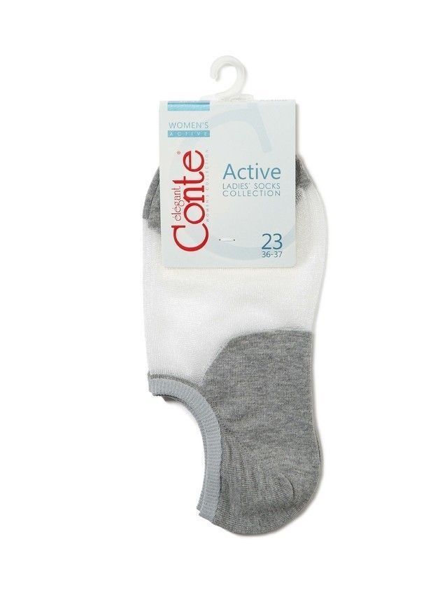 Носки женские хлопковые ACTIVE (ультракороткие) 18С-4СП, р. 36-37, 000 серый - 3