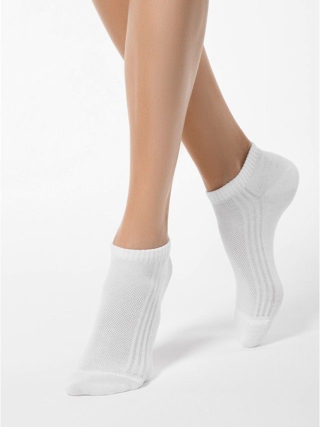 Носки хлопковые женские CLASSIC (короткие) 7С-34СП, р. 36-37, белый, рис. 016 - 1