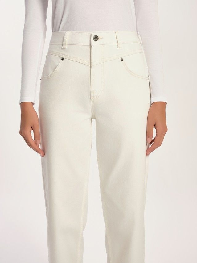 Брюки джинсовые женские CE CON-726, р.170-102, off white - 6