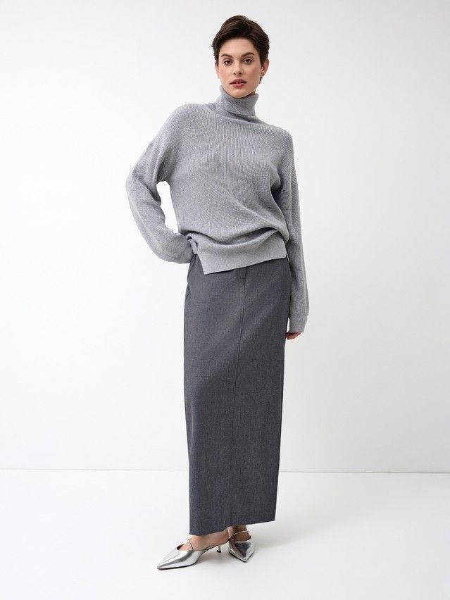 Джемпер женский CE LDK24108 24С-108СП, р.170-84, dark gray melange - 8