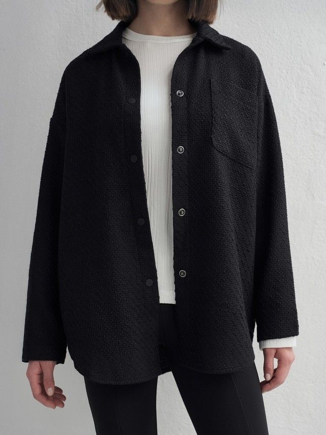 Рубашка женская C LRU 3268 24С-3331ТСП, р.170-84-90, black - 4