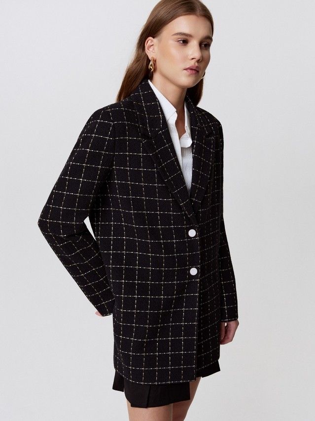 Жакет женский C LJ 3265, р.170-84-90, black-white - 5