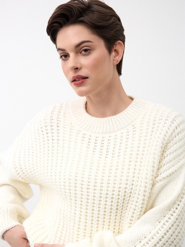 Джемпер женский CE LDK24137 24С-137СП, р.170-84, ecru - 7