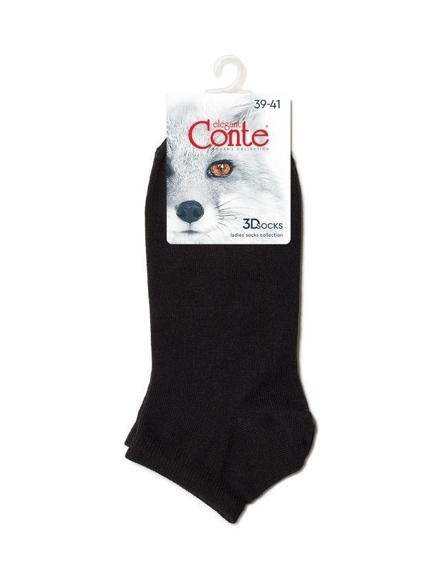 Носки женские хлопковые CE 3DSOCKS (короткие) 24С-3СП, р.23-25, 000 черный - 4