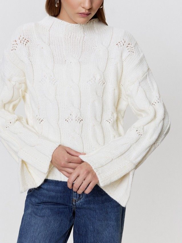 Джемпер женский CE LDK24134 24С-134СП, р.170-84, ecru - 3