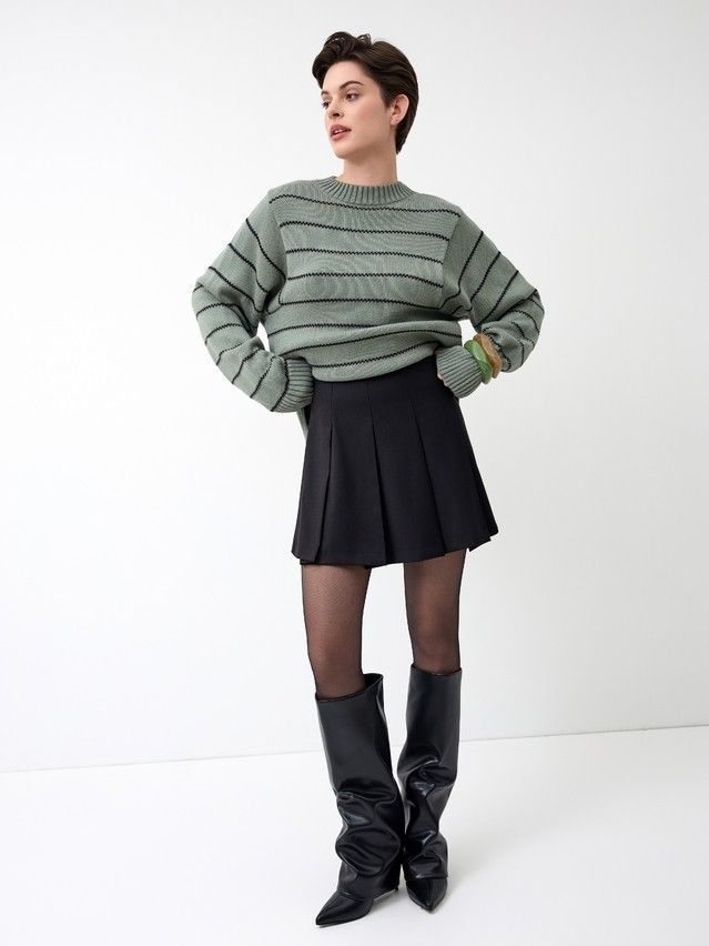 Джемпер женский CE LDK24114 24С-114СП, р.170-84, khaki-black - 8