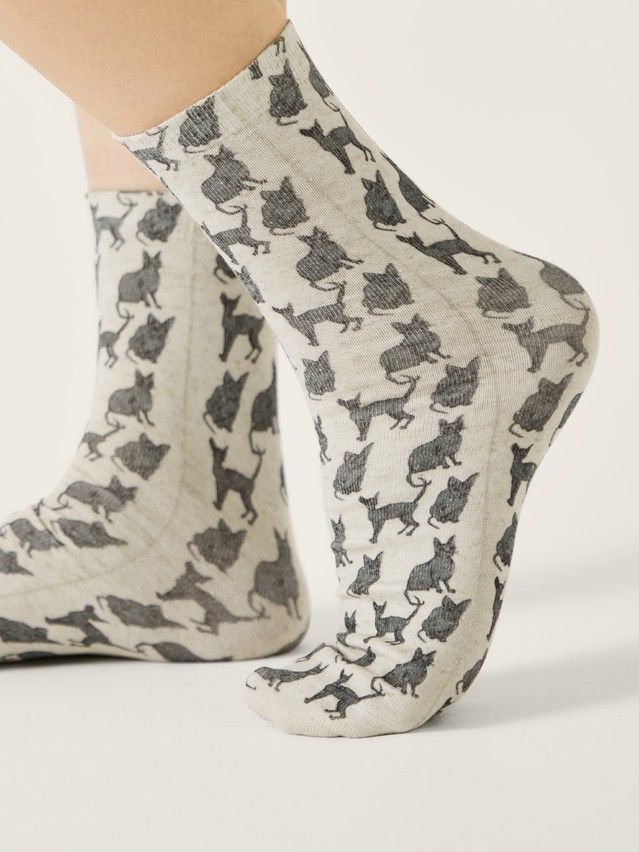 Носки женские CE FANTASY 20С-107/1СП, р.23-25, 960 бежевый - 2