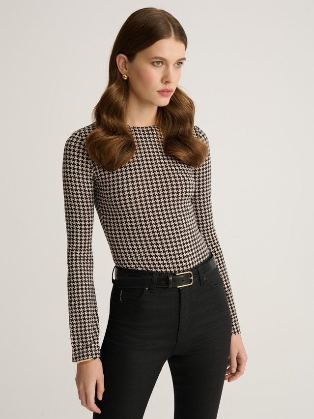 Боди женское CE LBD 3145, р.170-84-90, beige-dogtooth - 2