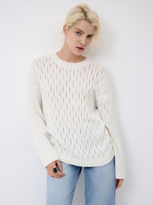 Джемпер женский CE LDK24119 24С-119СП, р.170-84, ecru - 3