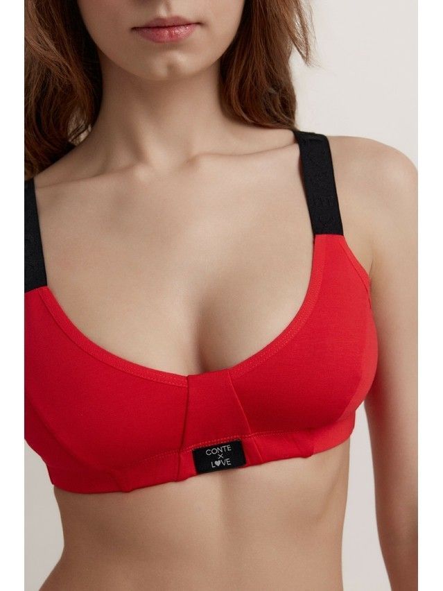 Бюстье женское CE COTTON LOVE LBE 2530, р.170-84, red - 4