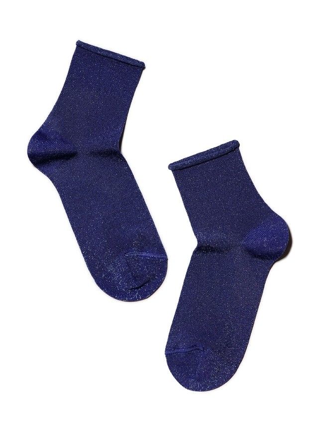 Носки хлопковые женские CLASSIC (люрекс, без резинки) 17С-16СП, р. 36-37, темно-синий, рис. 000 - 2