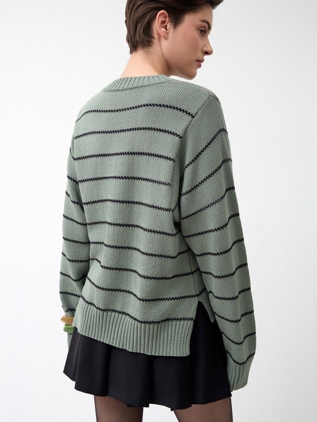 Джемпер женский CE LDK24114 24С-114СП, р.170-84, khaki-black - 6