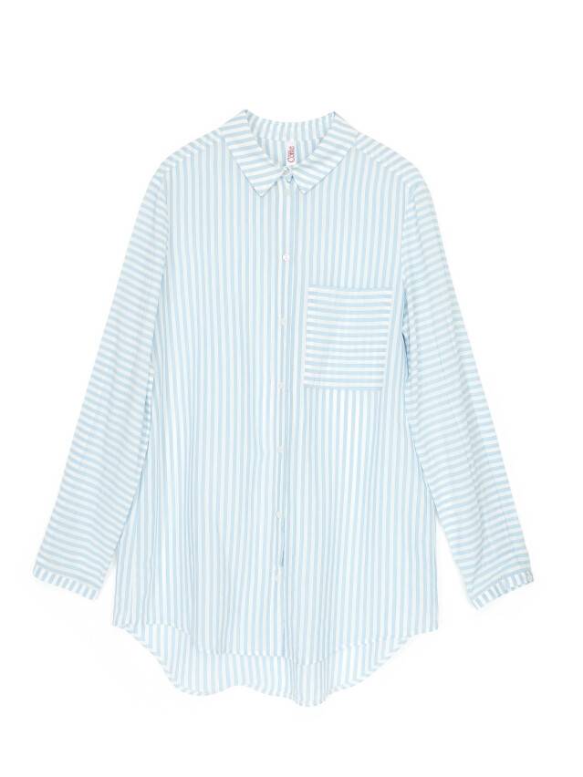Рубашка LBL 1096, р.170-84-90, white-light blue - 5