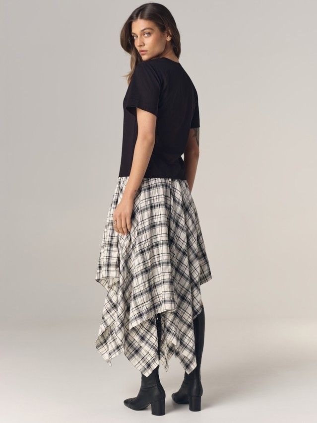 Джемпер женский C LD 3470, р.170-84, black-roses - 3