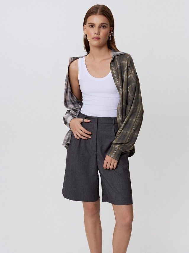 Рубашка женская C LRU 3464, р.170-84-90, beige-khaki - 5