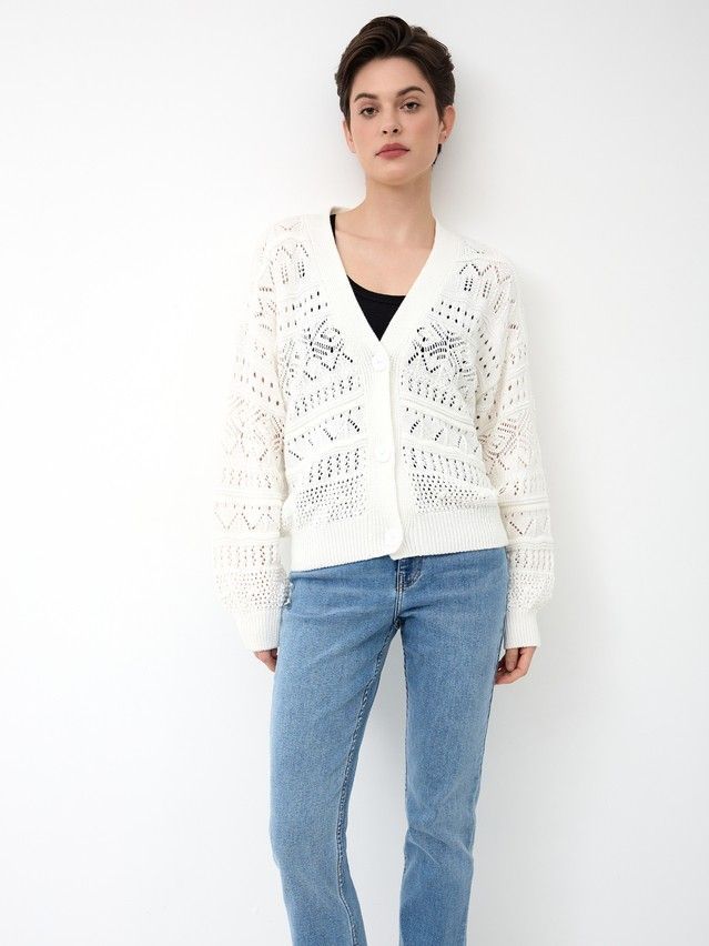 Жакет женский CE LDK24112 24С-112СП, р.170-84-88, ecru - 4